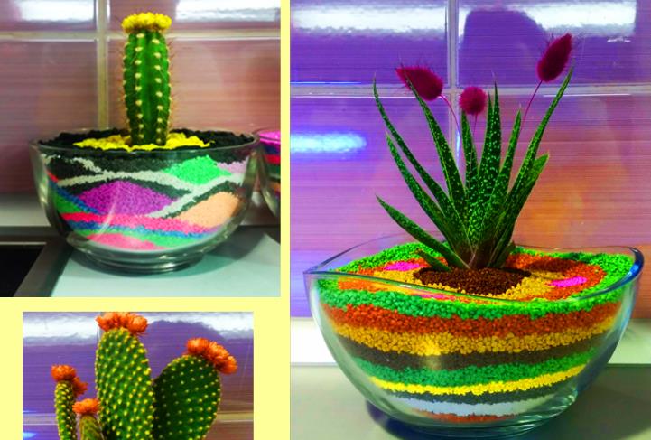 Layered Sand Planter Feat