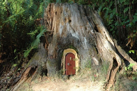 Tree Stump Fairy Garden 3