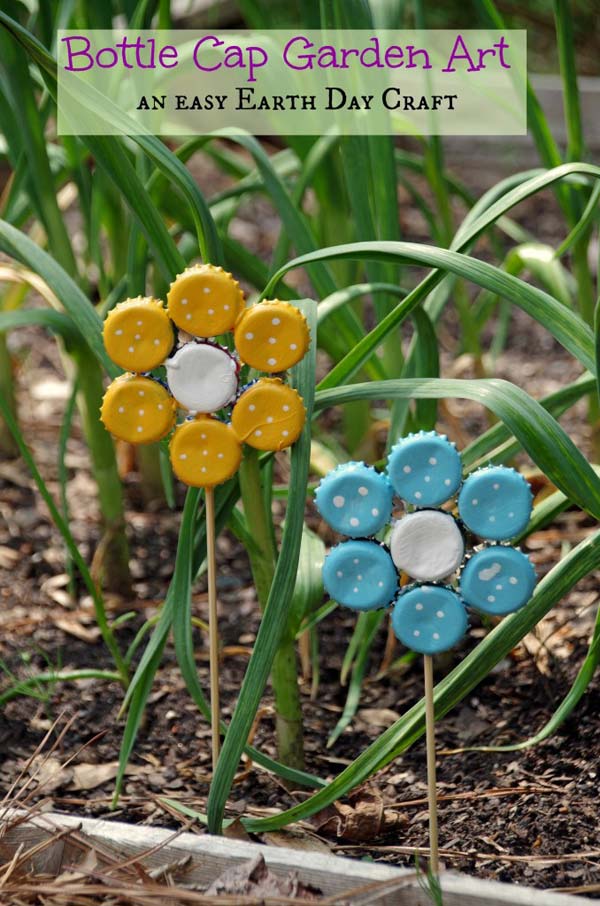 DIY Garden Art Flowers 05