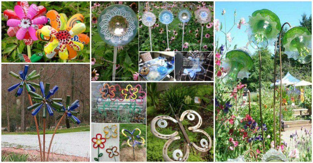 DIY Garden Art Flowers Feat